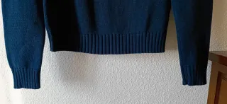 Jersey Zara Azul algodón TALLA M como NUEVO