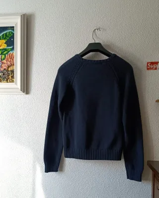 Jersey Zara Azul algodón TALLA M como NUEVO