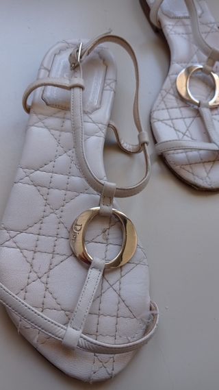 Sandali Christian Dior Bianco Tg. 35