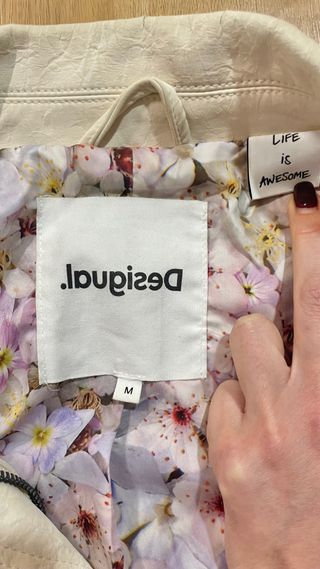 Chaqueta Desigual Beige Mujer