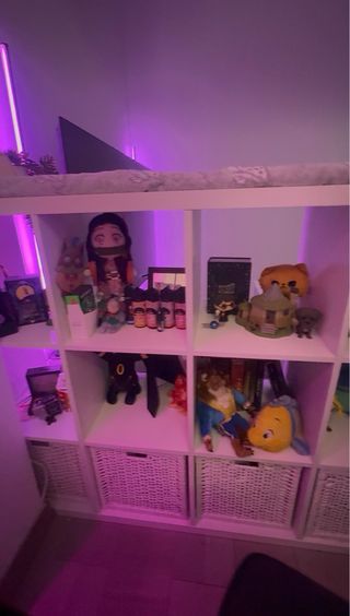 Estantería Kallax Ikea Blanca con 4 cestas Branäs