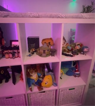 Estantería Kallax Ikea Blanca con 4 cestas Branäs