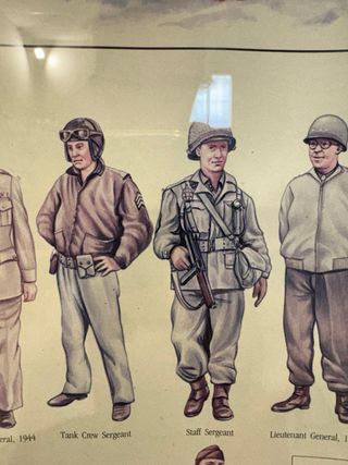 Cuadro Uniformes Militares II Guerra Mundial