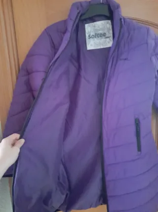 Chaquetón mujer morado