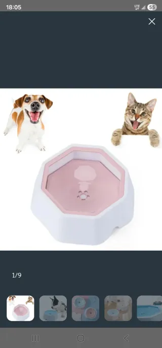 Bebedero antigoteo para perros y gatos