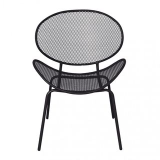 Sedia da Esterno in Acciaio Vintage Seduta Curva