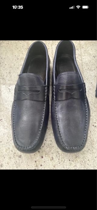 Scarpe uomo mocassini blu taglia 45