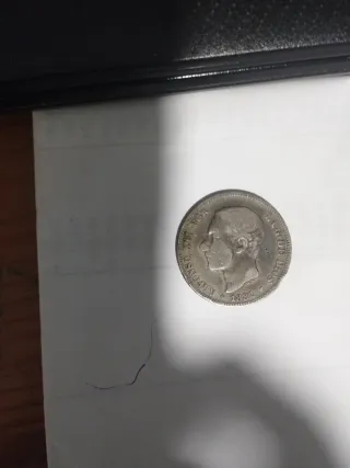 Moneda Plata Alfonso XII 1882 2 pesetas