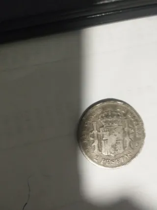 Moneda Plata Alfonso XII 1882 2 pesetas