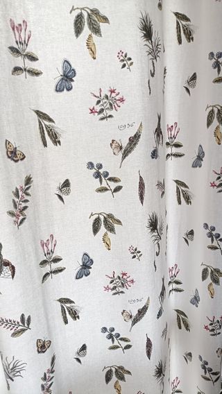 Cortinas visillo blancas y algodón con dibujos