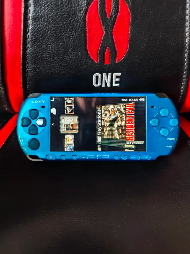 PSP 3000 Azul Eléctrico + 50 Juegos