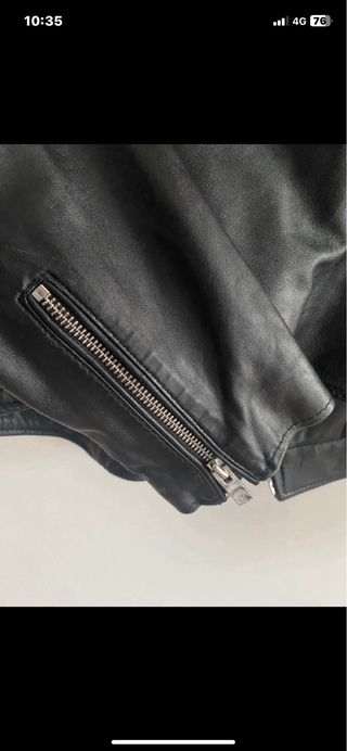 Chaqueta cuero Mango Talla XL