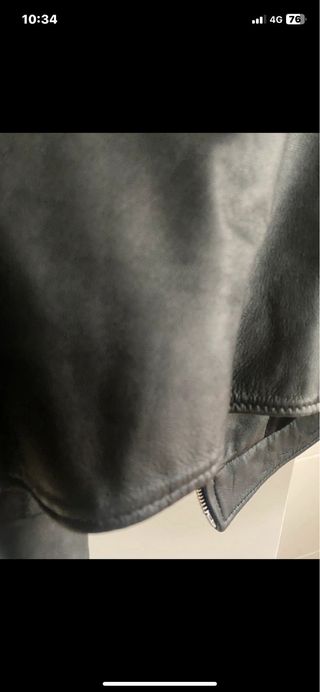 Chaqueta cuero Mango Talla XL