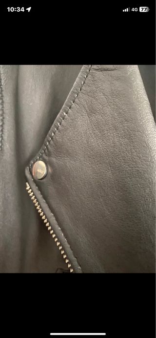 Chaqueta cuero Mango Talla XL