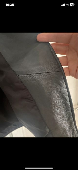 Chaqueta cuero Mango Talla XL