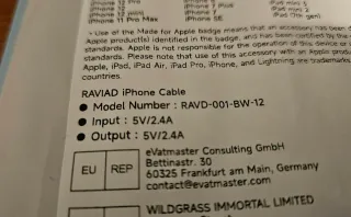 3 cavi Lightning RAVIAD per iPhone