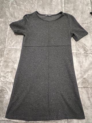 Vestido Zara Gris Oscuro
