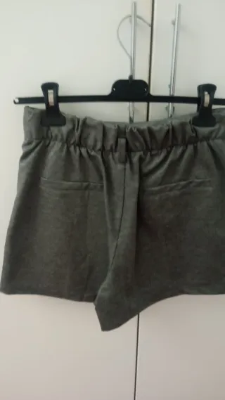 Falda pantalón gris marengo de tablillas