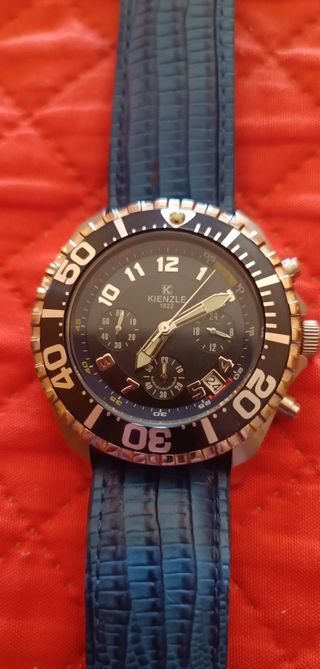 Orologio Crono Kienzle Uomo Blu/Argento
