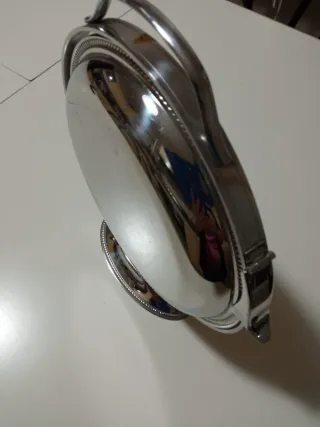 Alzatina frutta Alessi in metallo