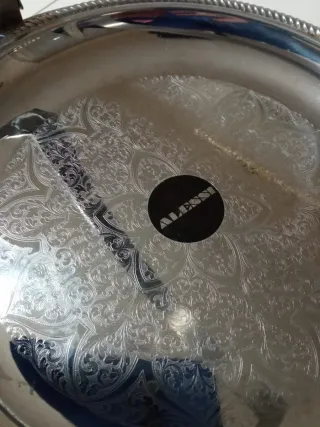 Alzatina frutta Alessi in metallo