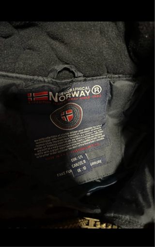 Chaqueta Geographical Norway Talla S Negra