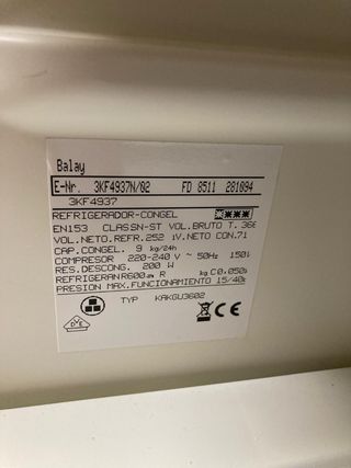 Balay Combi Nevera Congelador