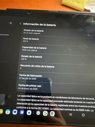 Samsung Galaxy Tab A9+ Negra. 6 + 128 gb.