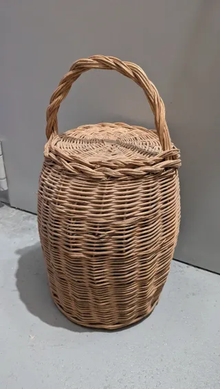 Lote de 3 cestas de mimbre