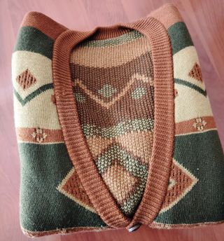 Maglione Cardigan Vintage Lana Tg 54