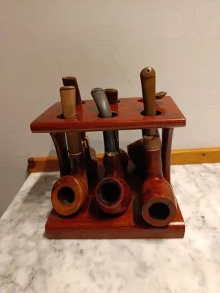 Supporto per 6 pipe e 6 pipe