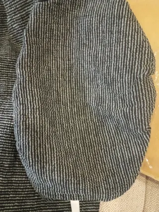 Funda sofá relax tela gris y beige