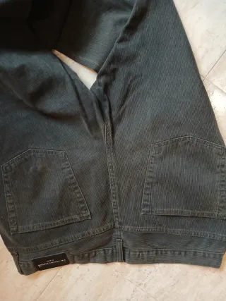 Pantalón de pana verde hombre