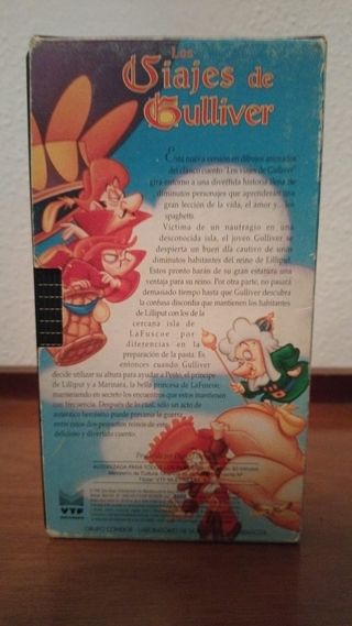 VHS Los Viajes de Gulliver