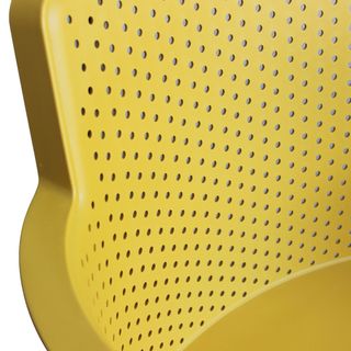 Sedia da Esterno Traforata Gialla Design Moderno