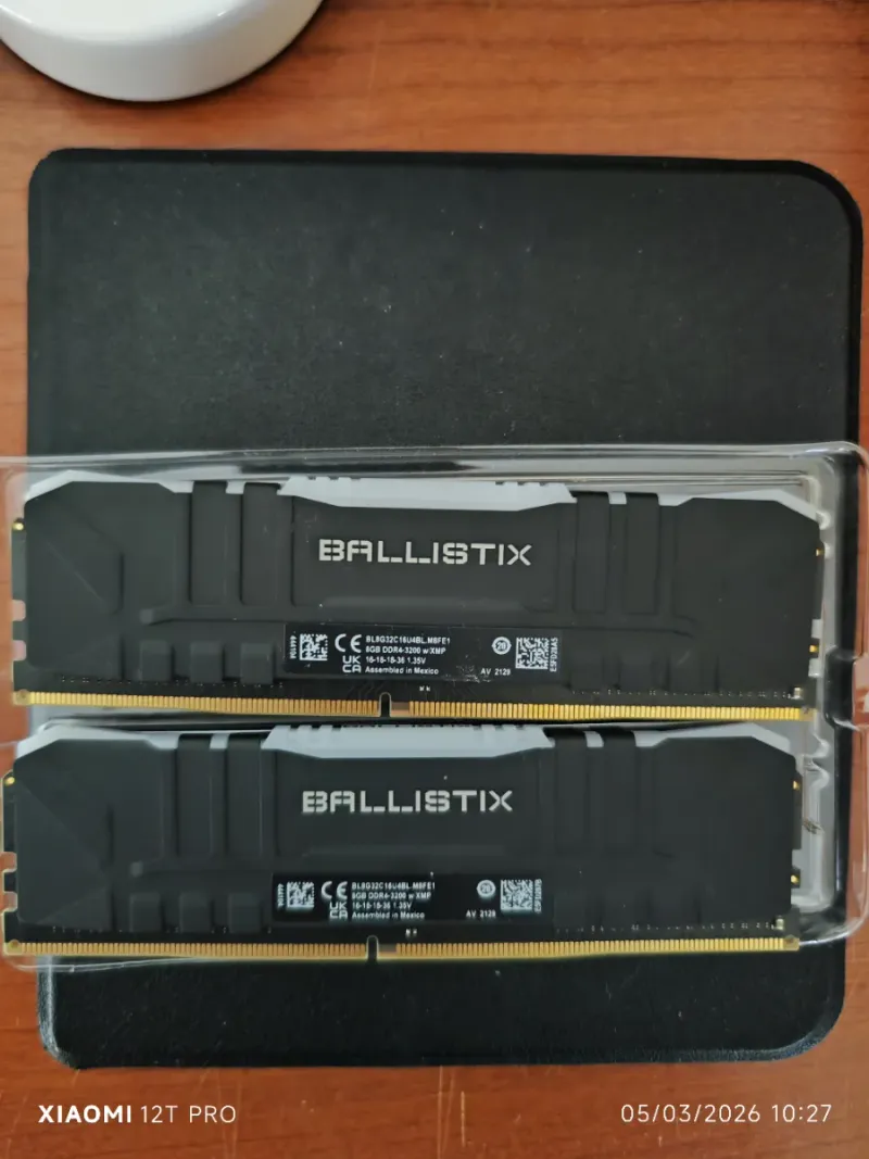 RAM Crucial Ballistix DDR4 3200MHz 16GB
