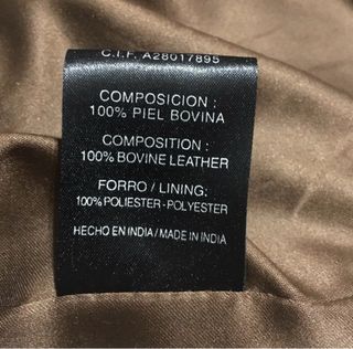 Cazadora de piel marrón