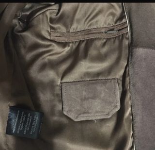 Cazadora de piel marrón