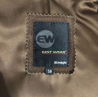 Cazadora de piel marrón