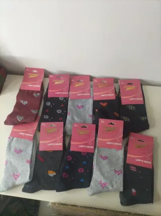 Lote 12 pares calcetines mujer RISE