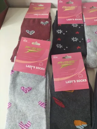 Lote 12 pares calcetines mujer RISE