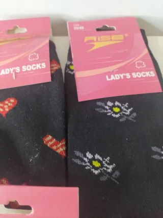 Lote 12 pares calcetines mujer RISE