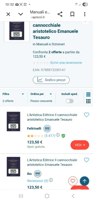 Libro     Il cannocchiale Aristotelico