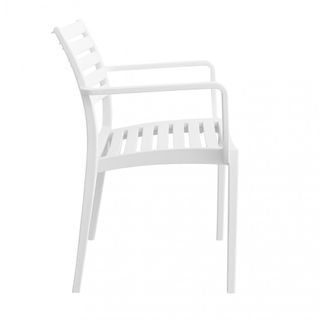 Sedia Bianca Design da Esterno in Polipropilene