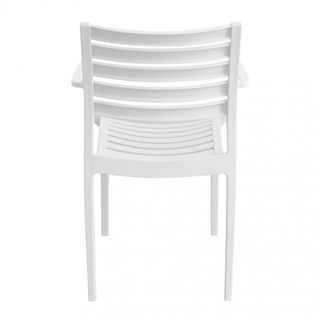 Sedia Bianca Design da Esterno in Polipropilene