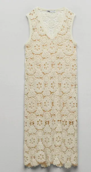 Vestido Zara ganchillo