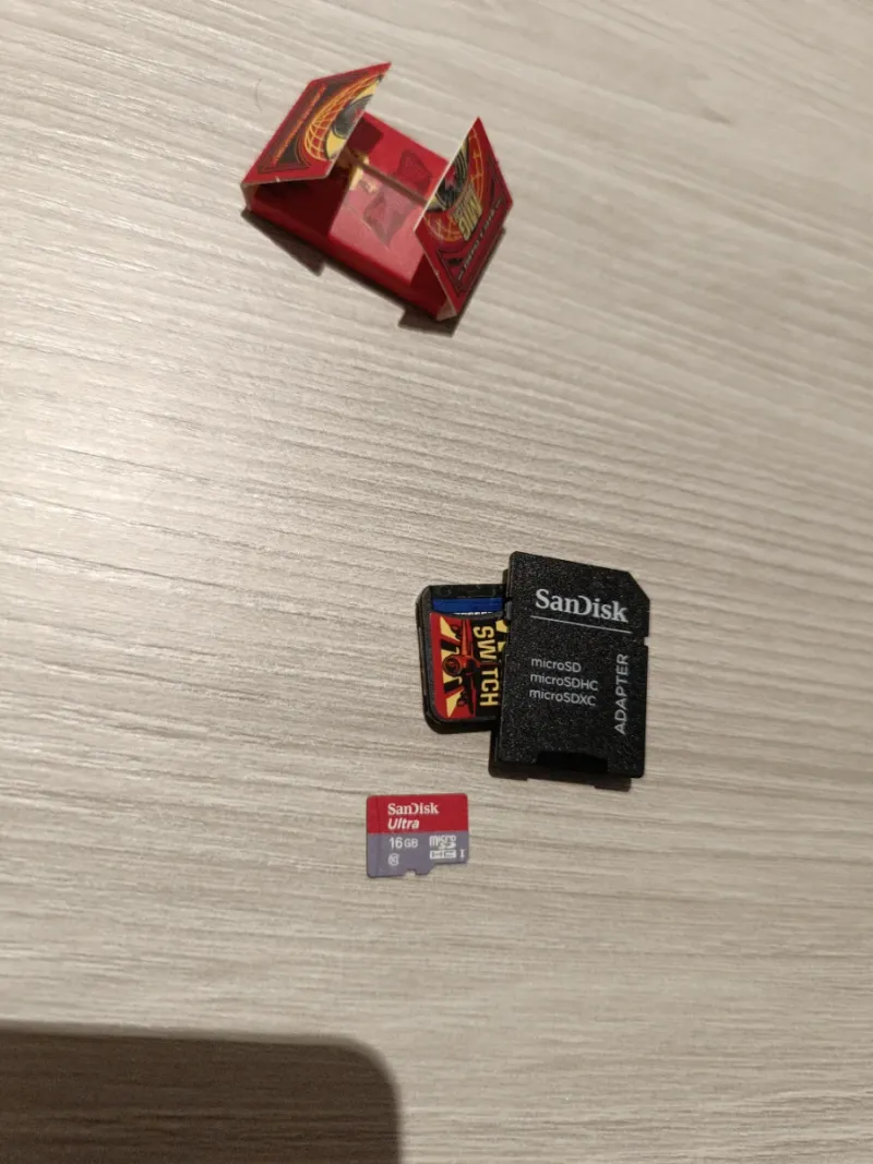 Tarjeta m i g Switch  con Micro SD SanDisk 16GB afbeelding 2