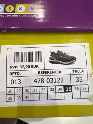 Sandalias Pablosky Niños Azul Naranja talla 35