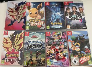 Nintendo Switch con juegos y accesorios