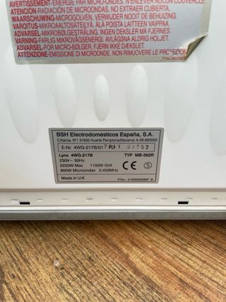 Microondas Lynx Grill Wave Plus